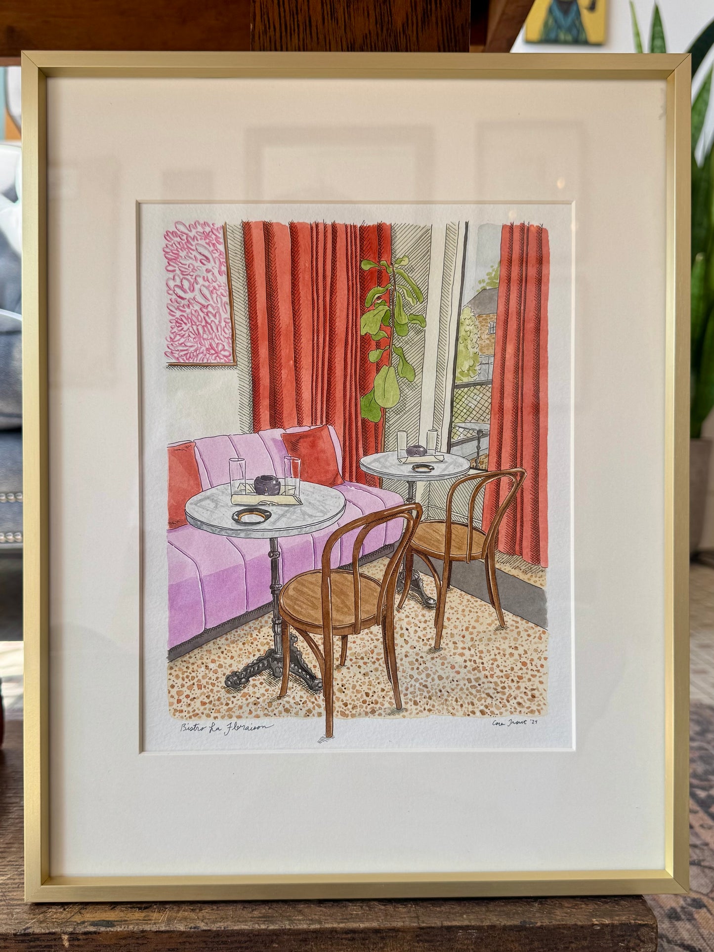 "Bistro La Floraison I" - Original Work
