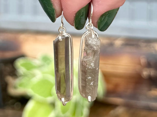 Smokey Quartz Drop Earrings
