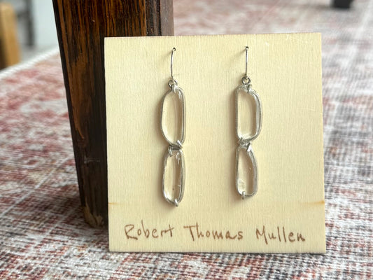 Rock Crystal Double Drop Earrings