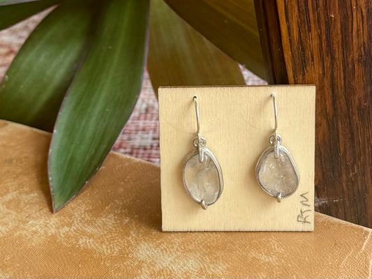 Rock Crystal Drop Earrings