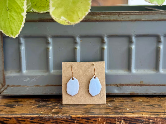 Enamel Earrings - Lilac