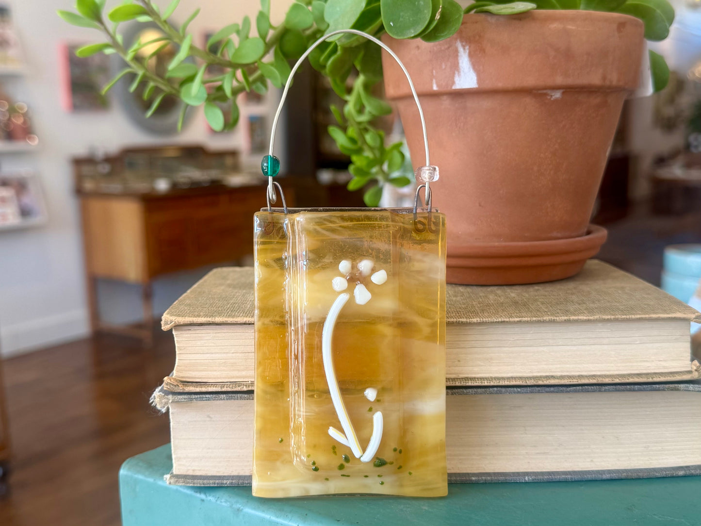 Fused Glass Bud Vase