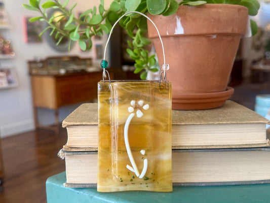 Fused Glass Bud Vase