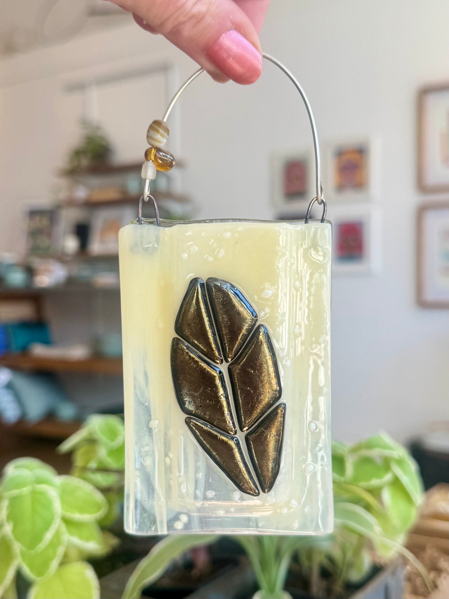 Fused Glass Bud Vase