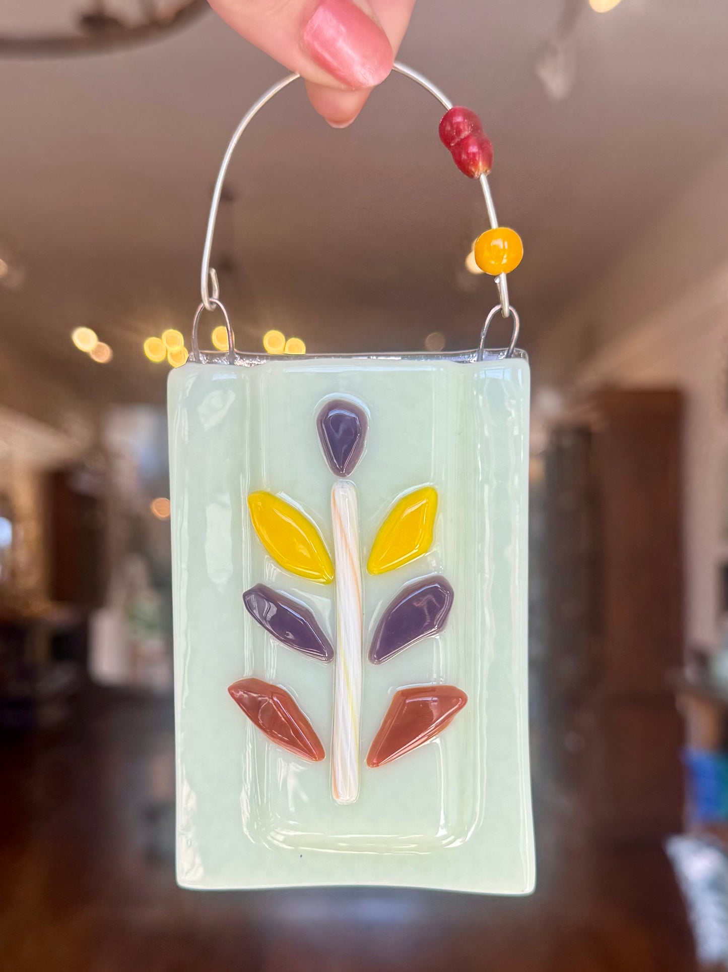 Fused Glass Bud Vase