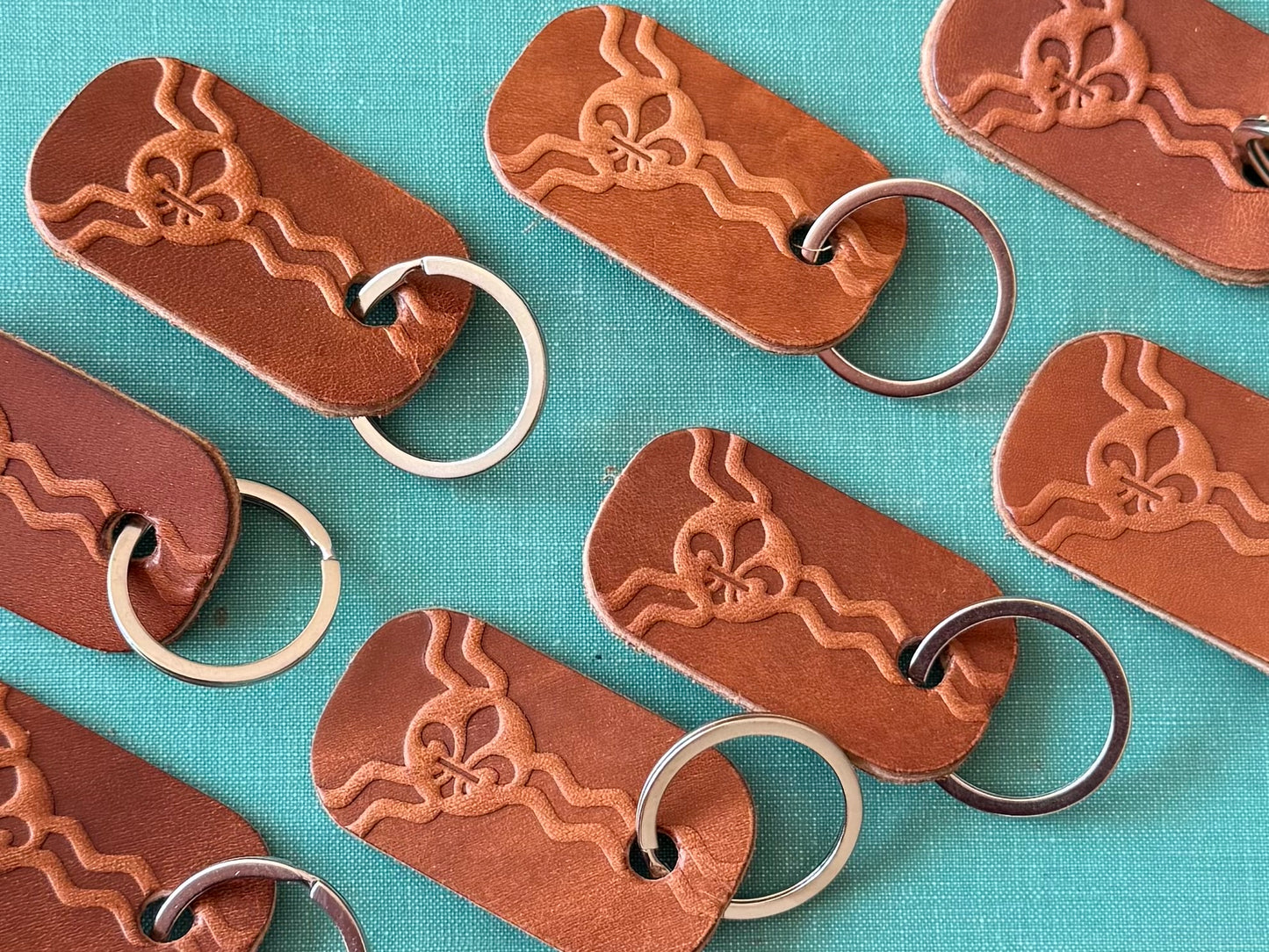 Leather Keytag - Brown
