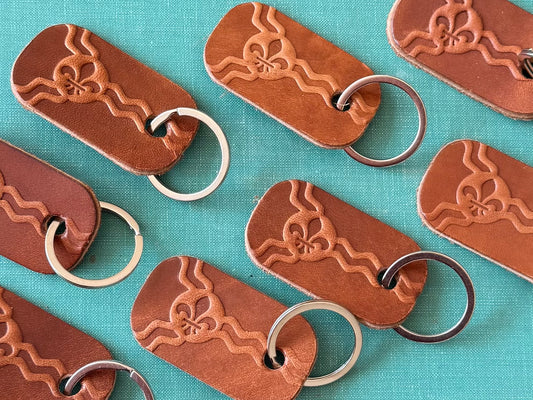 Leather Keytag - Brown