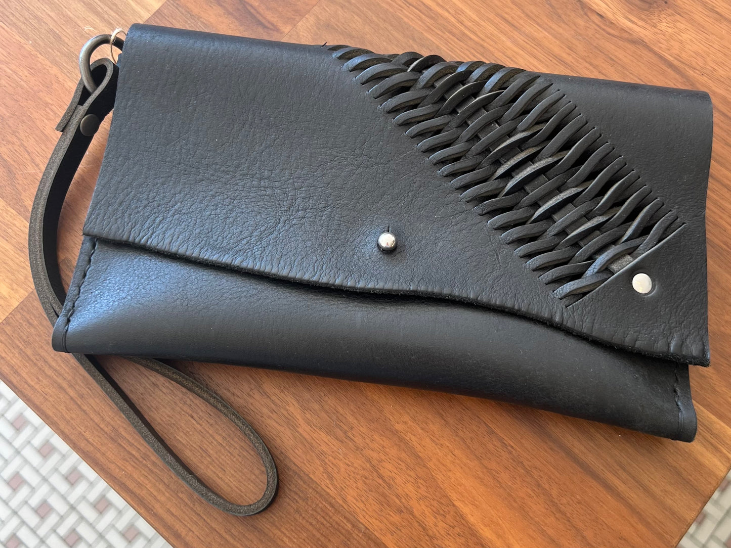 Woven Wristlet - Black