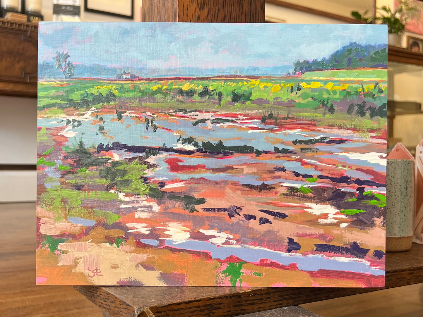 "Tiny House in Mustard Field" - Original Work