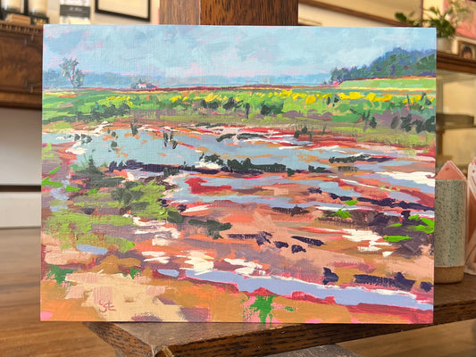"Tiny House in Mustard Field" - Original Work