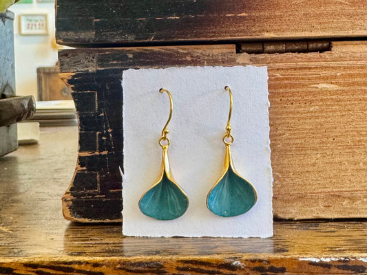 Petal Earrings - Jade