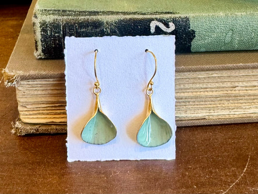 Petal Earrings - Spring Green