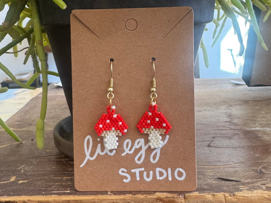 Mushroom Earrings