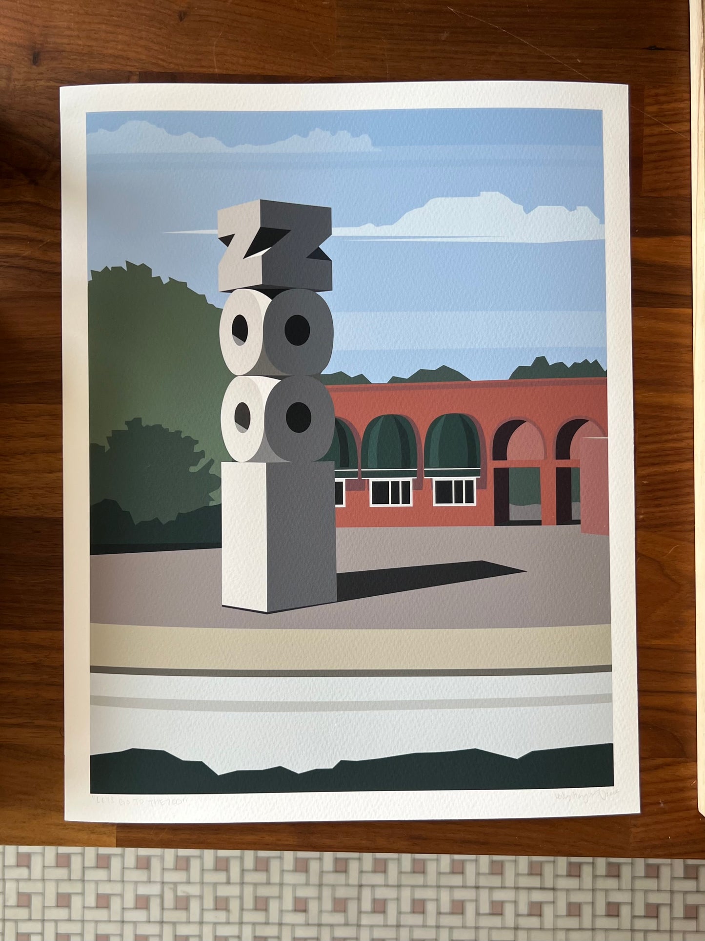 "Let's Go to the Zoo" - Print