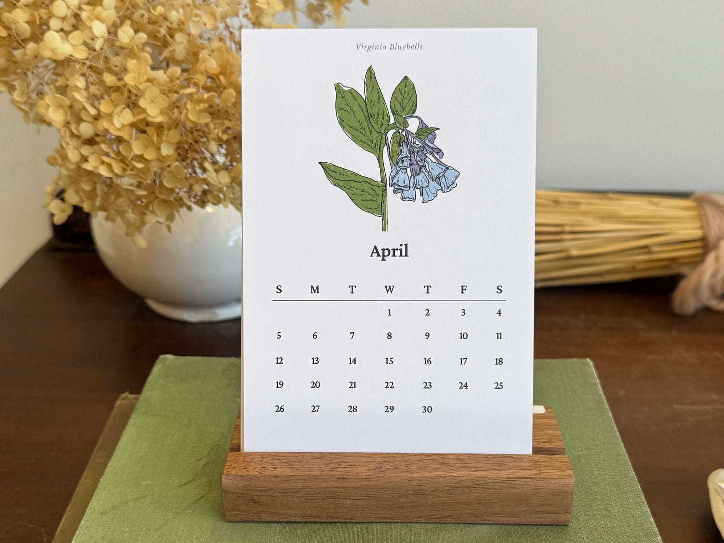 Native Missouri Flowers Desktop Calendar