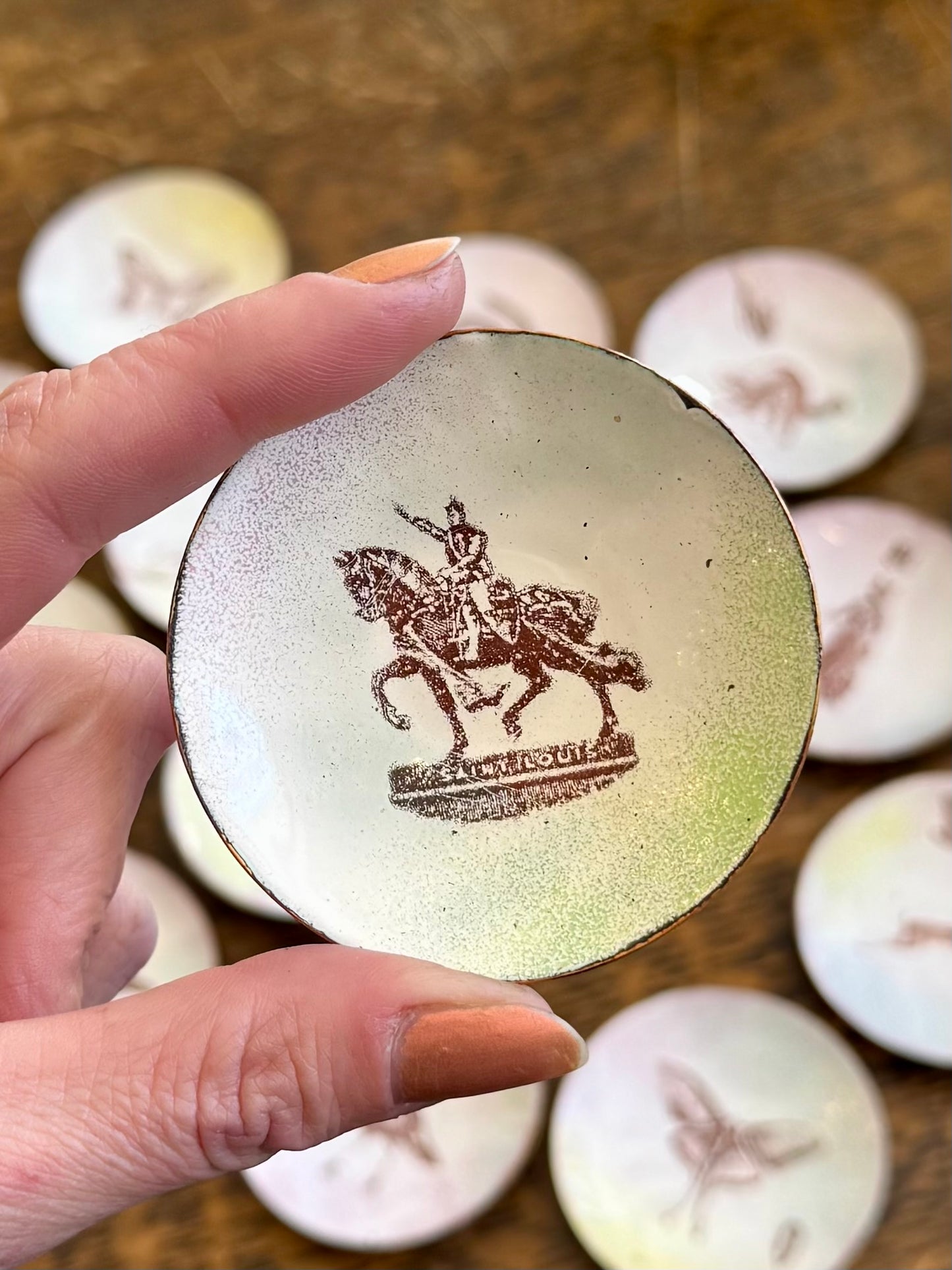 Enameled Copper Dish