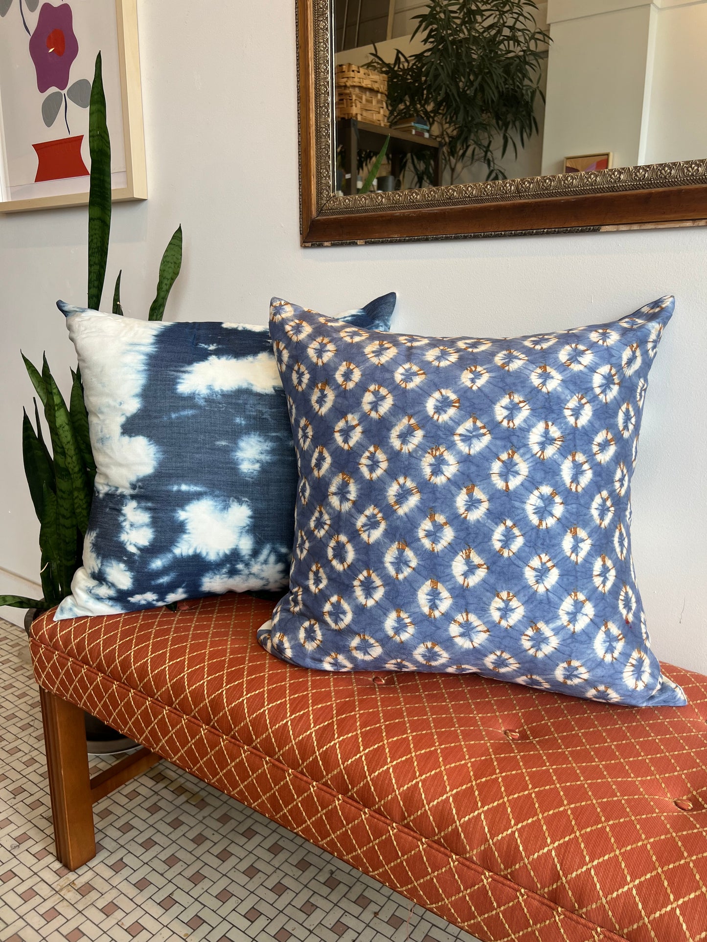 Hand Dyed Silk Pillow - 24x24