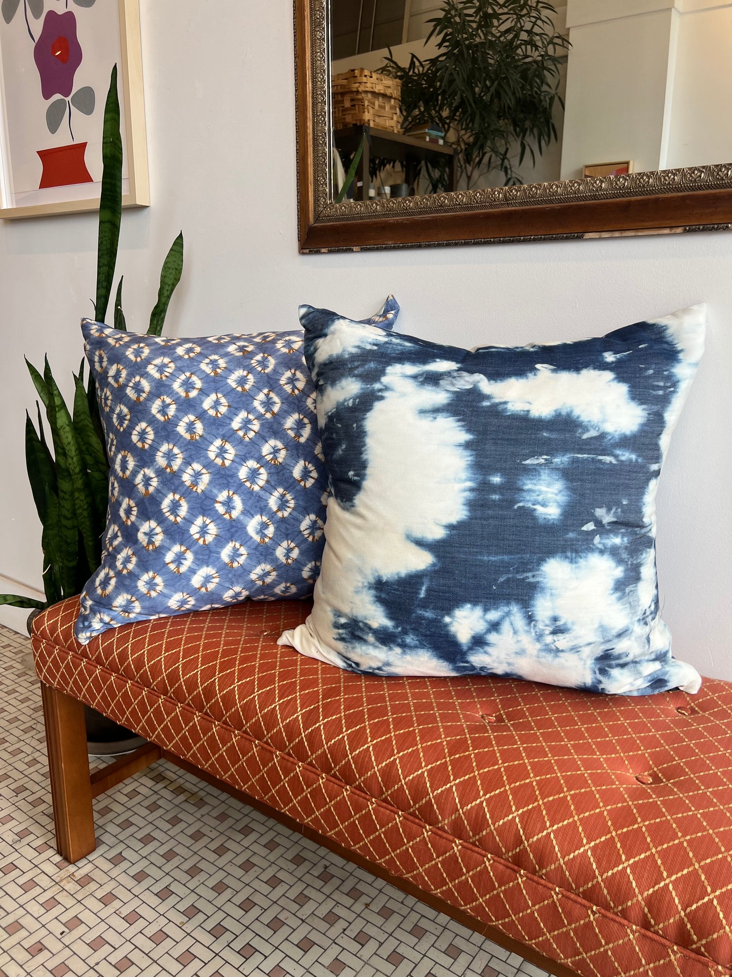 Hand Dyed Silk Pillow - 24x24