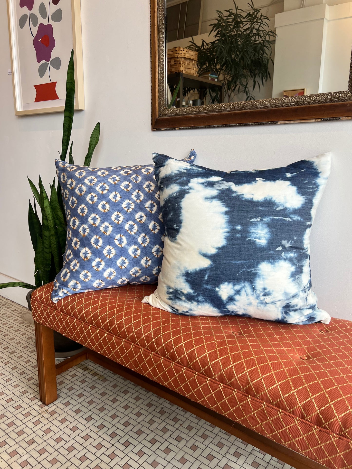 Hand Dyed Silk Pillow - 24x24