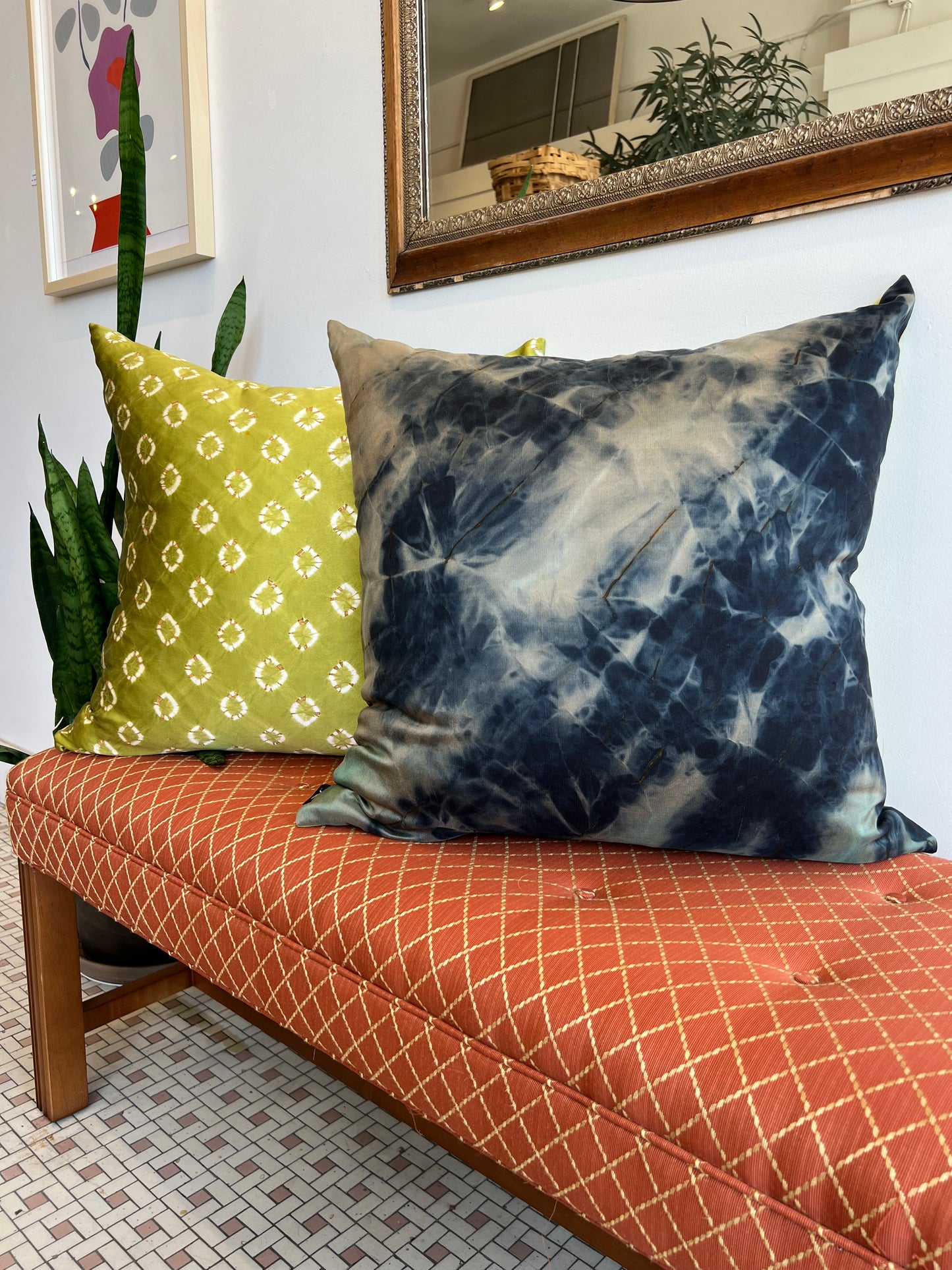Hand Dyed Silk Pillow - 24x24