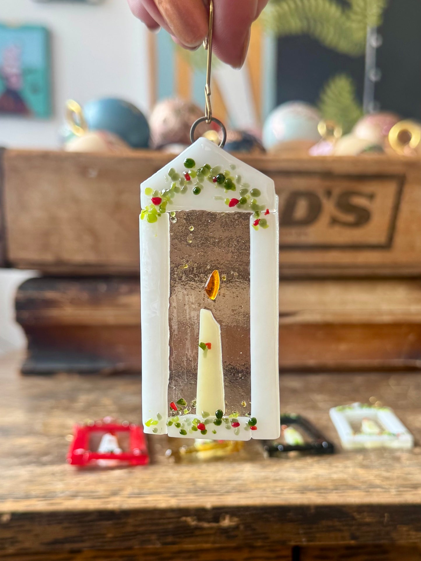 Lantern Glass Ornament