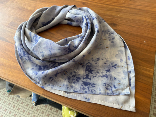 Silk Scarf - Periwinkle