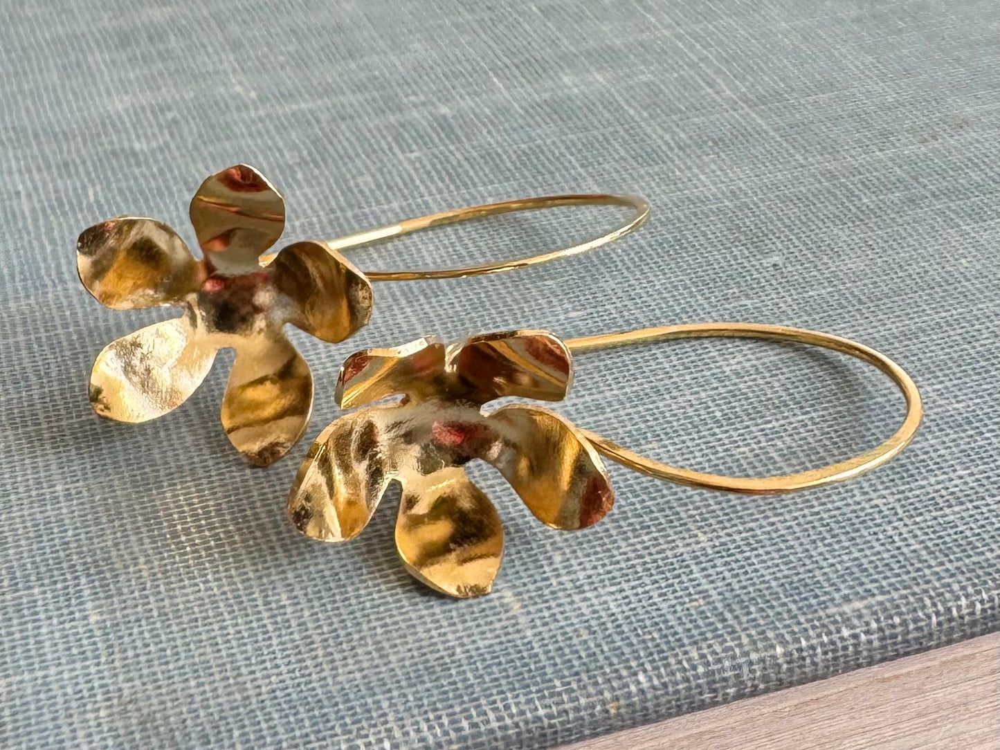 Hinged Flower Earrings