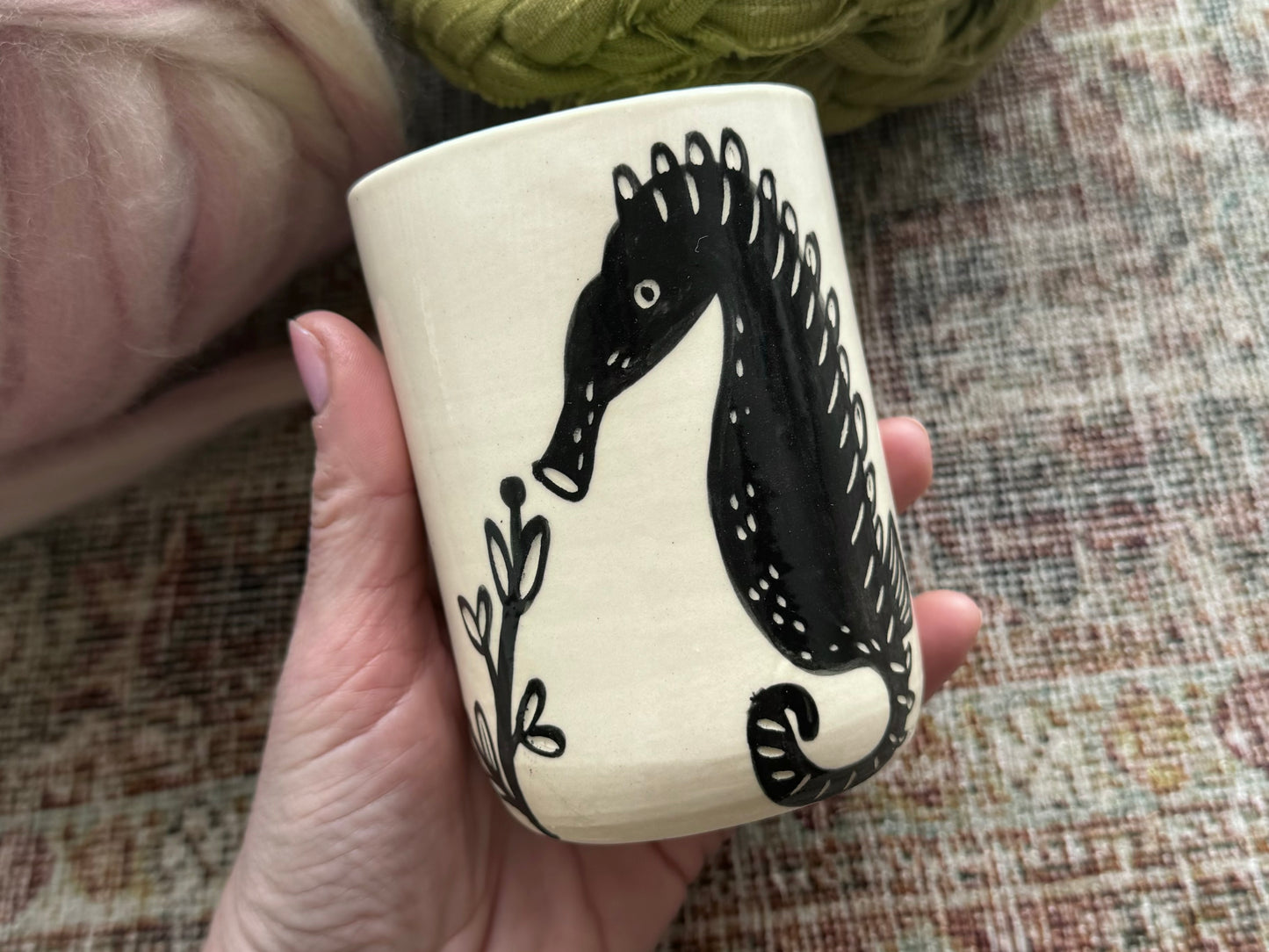 Seahorse - Handleless Mug