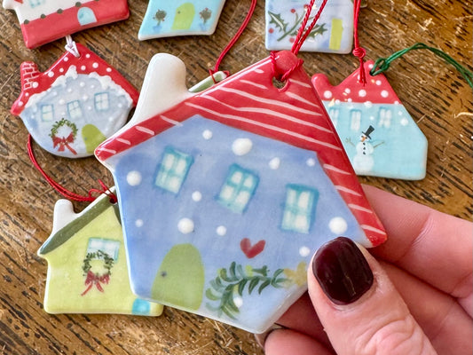 Handpainted House Ornament