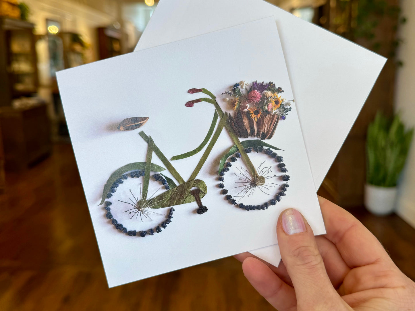 Vintage Bike Greeting Card