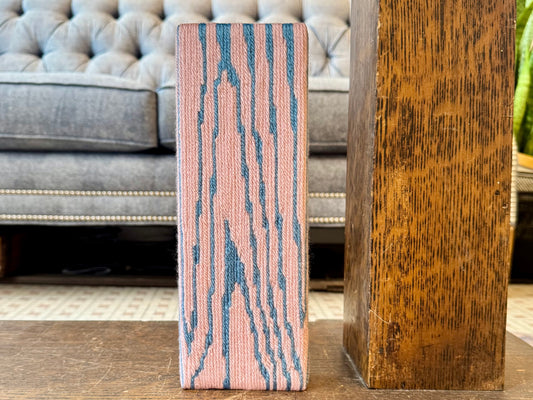 Block Print - Cornflower and Blush