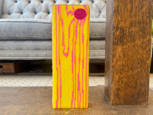 Block Print - Neon Pink and Yellow