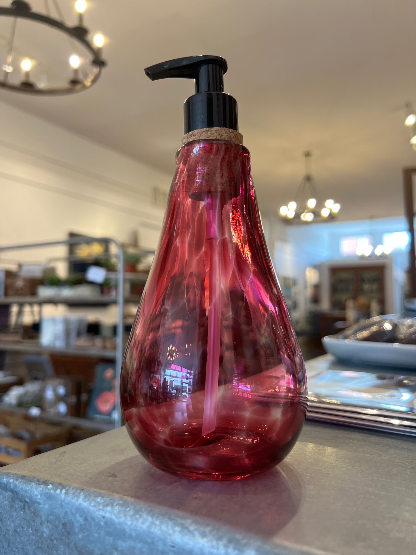 Soap Dispenser - Burgundy