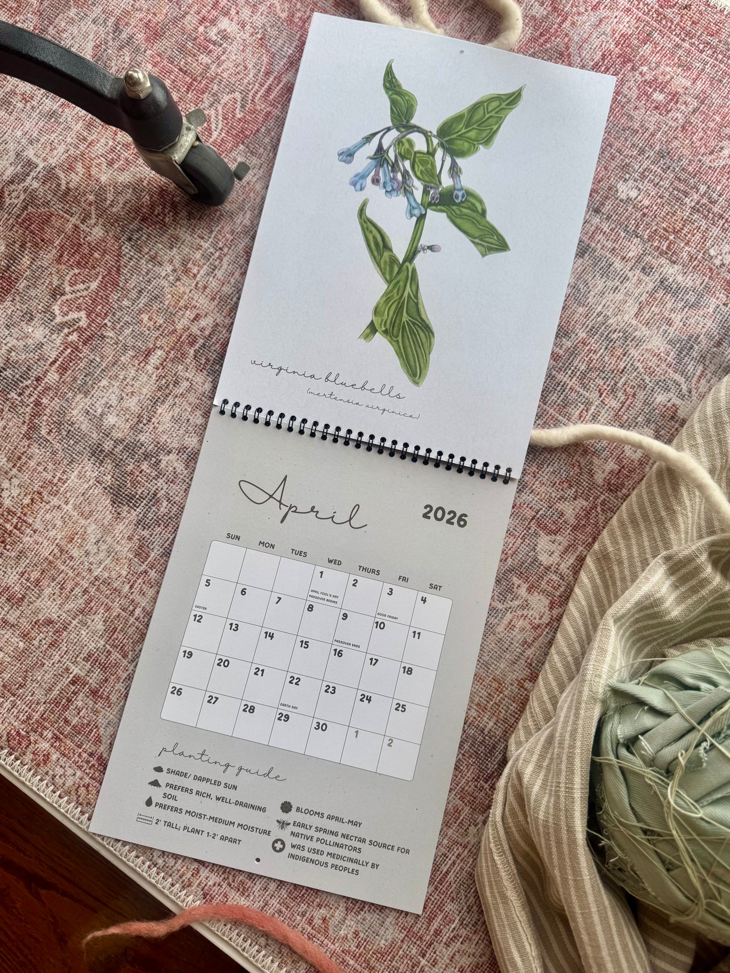 Native Plants of the US Calendar