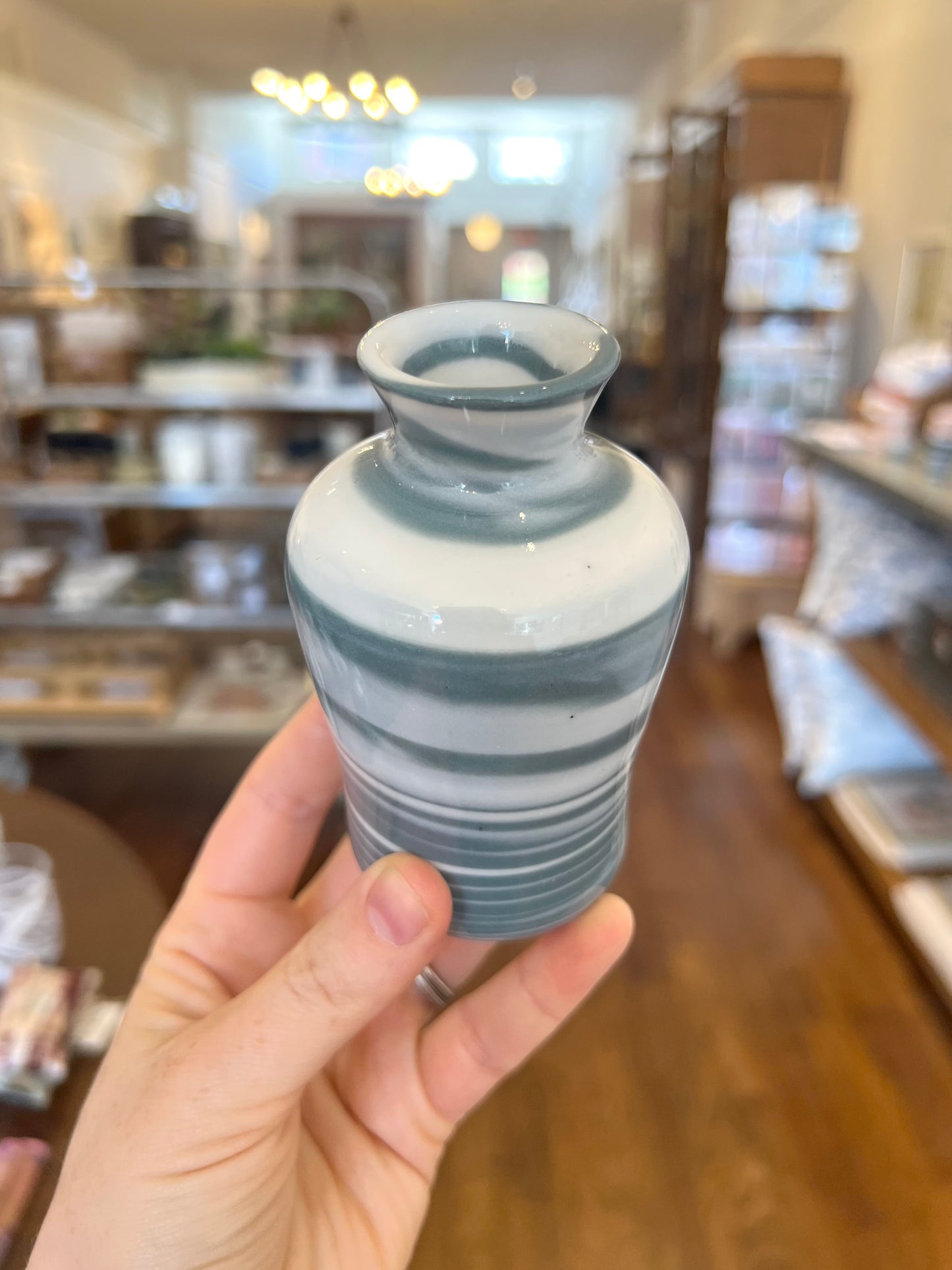 Marbled Bud Vase - Slate
