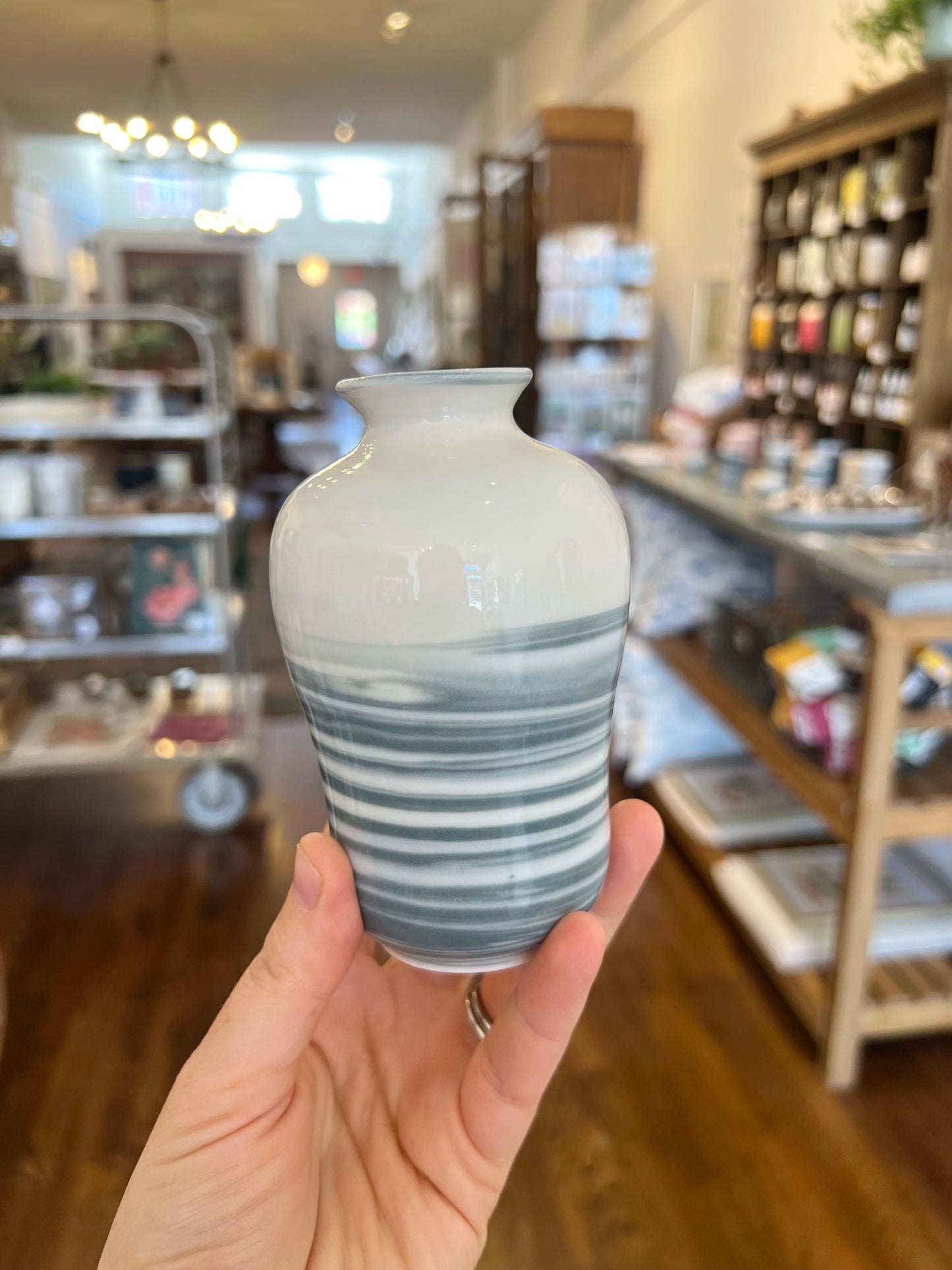 Marbled Bud Vase - Slate