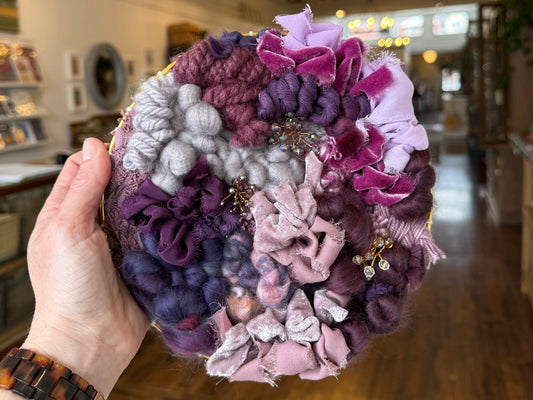 Monochromatic Round Weaving - Purple