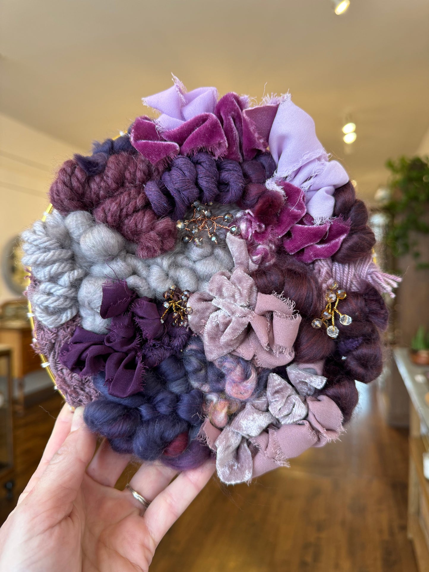 Monochromatic Round Weaving - Purple