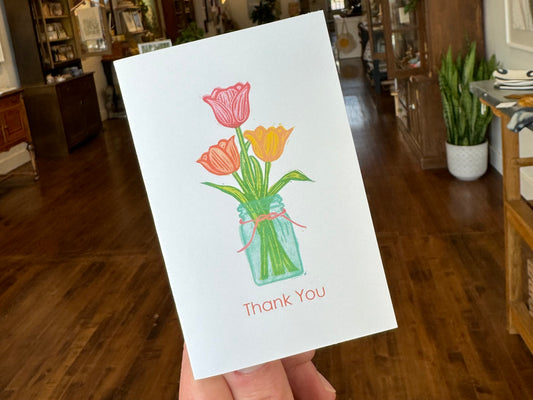 Tulips Thank You Gift Enclosure