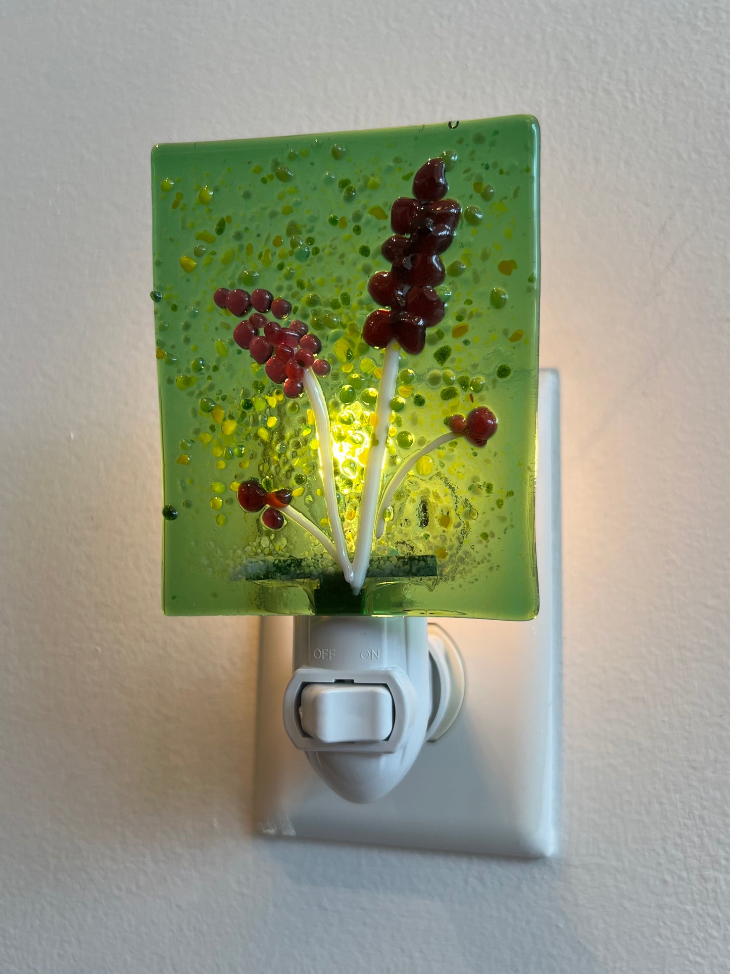 Fused Glass Nightlight - Green