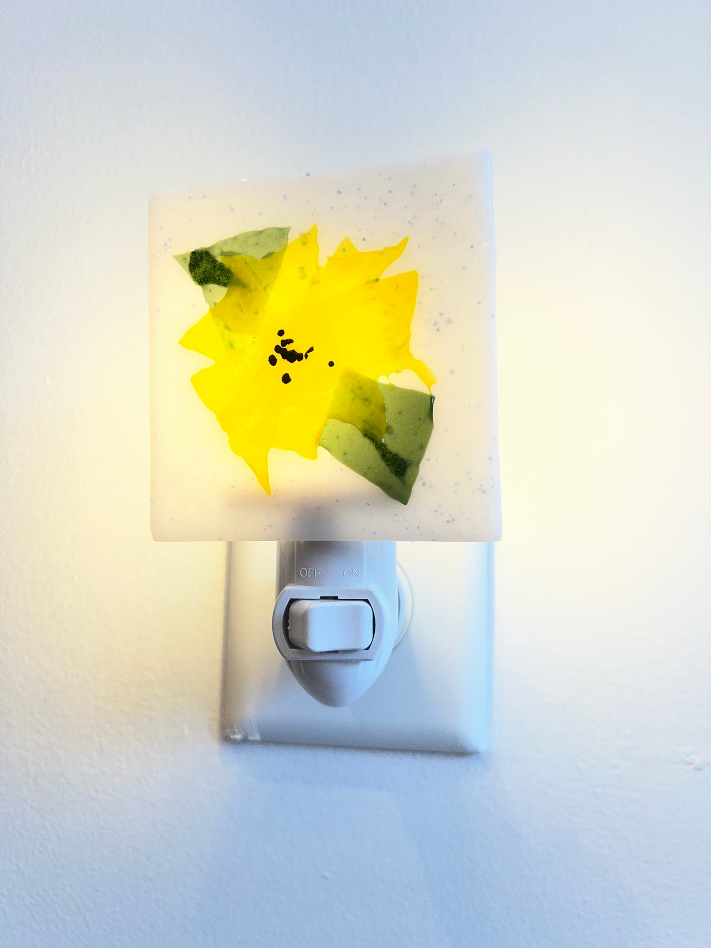 Fused Glass Nightlight - Yellow