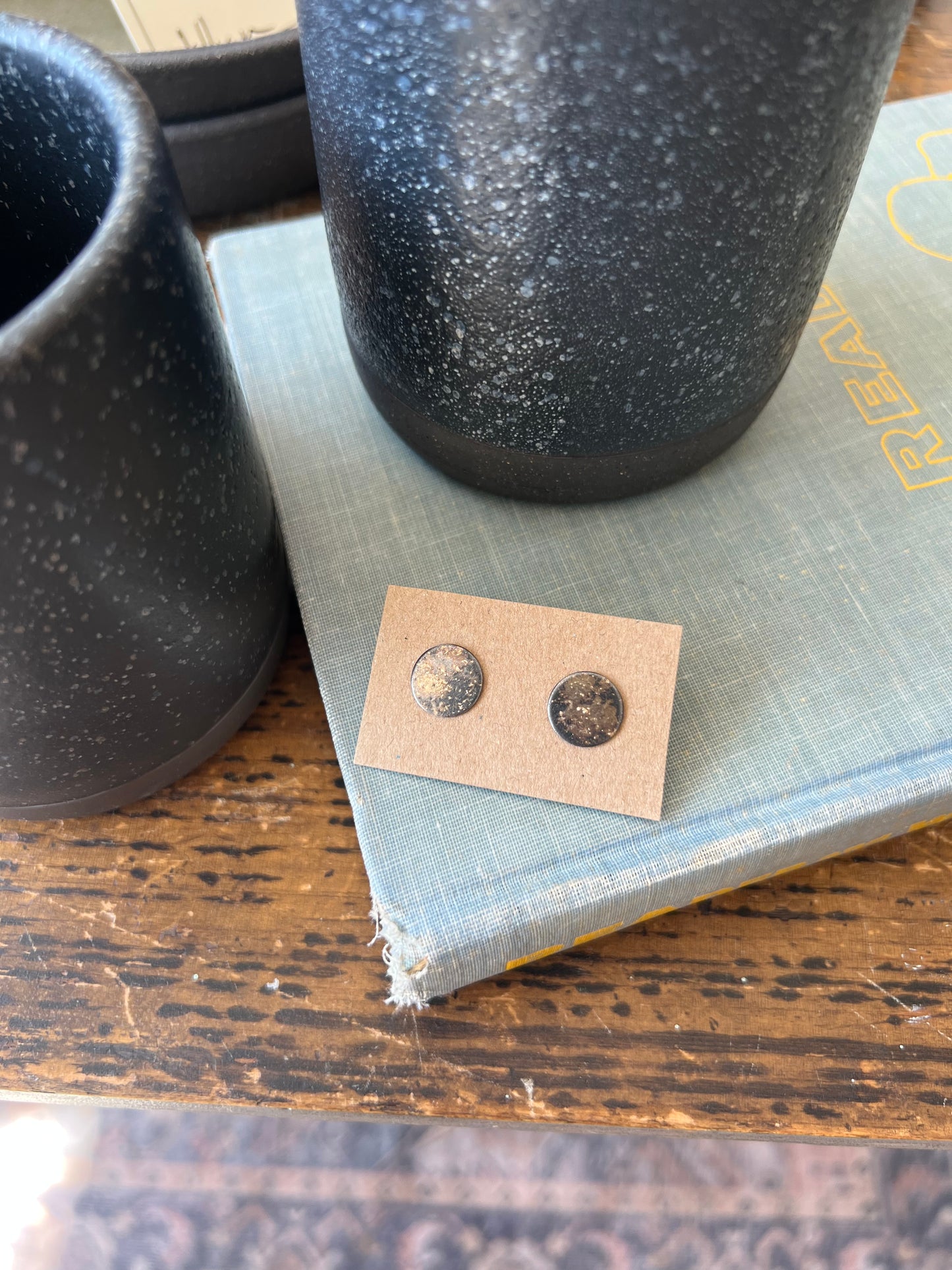 Gold Dust Disc Studs