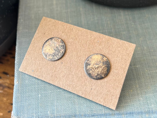 Gold Dust Disc Studs