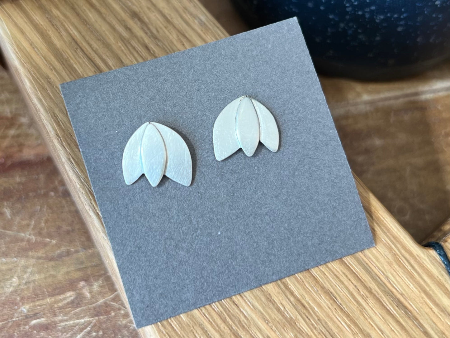 Three Leaf Post Earrings