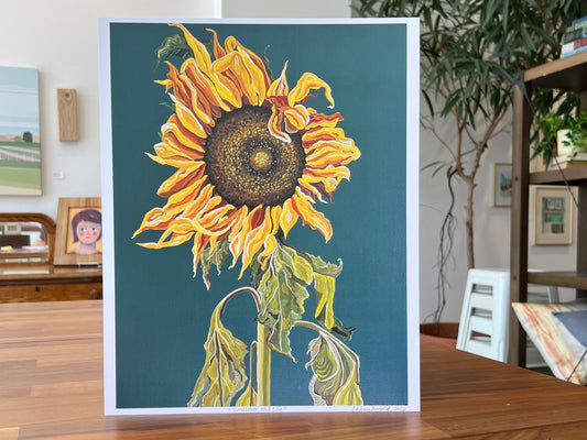 "Sunflower, Mid Life" - Print