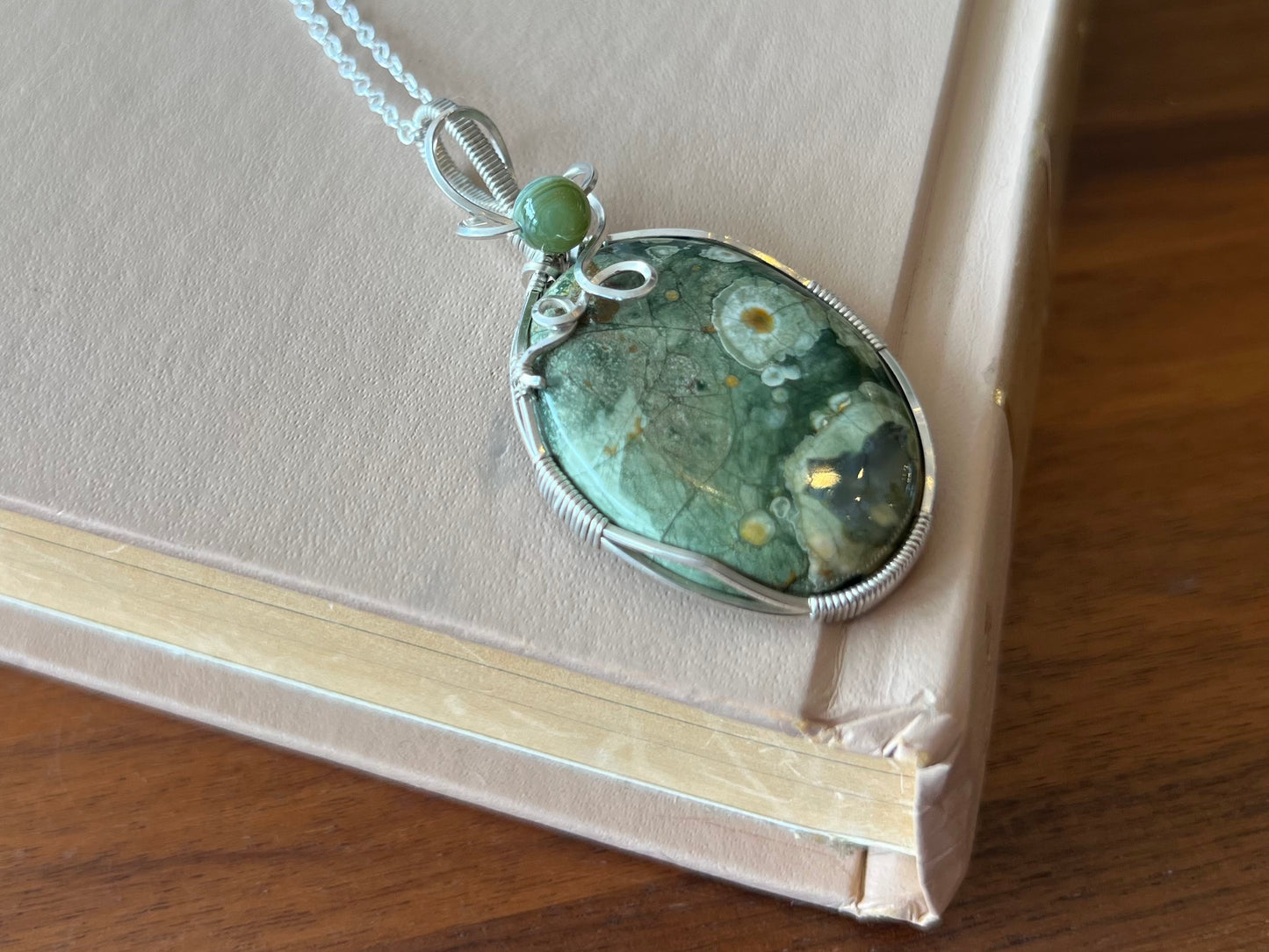 Rainforest Jasper Pendant Necklace