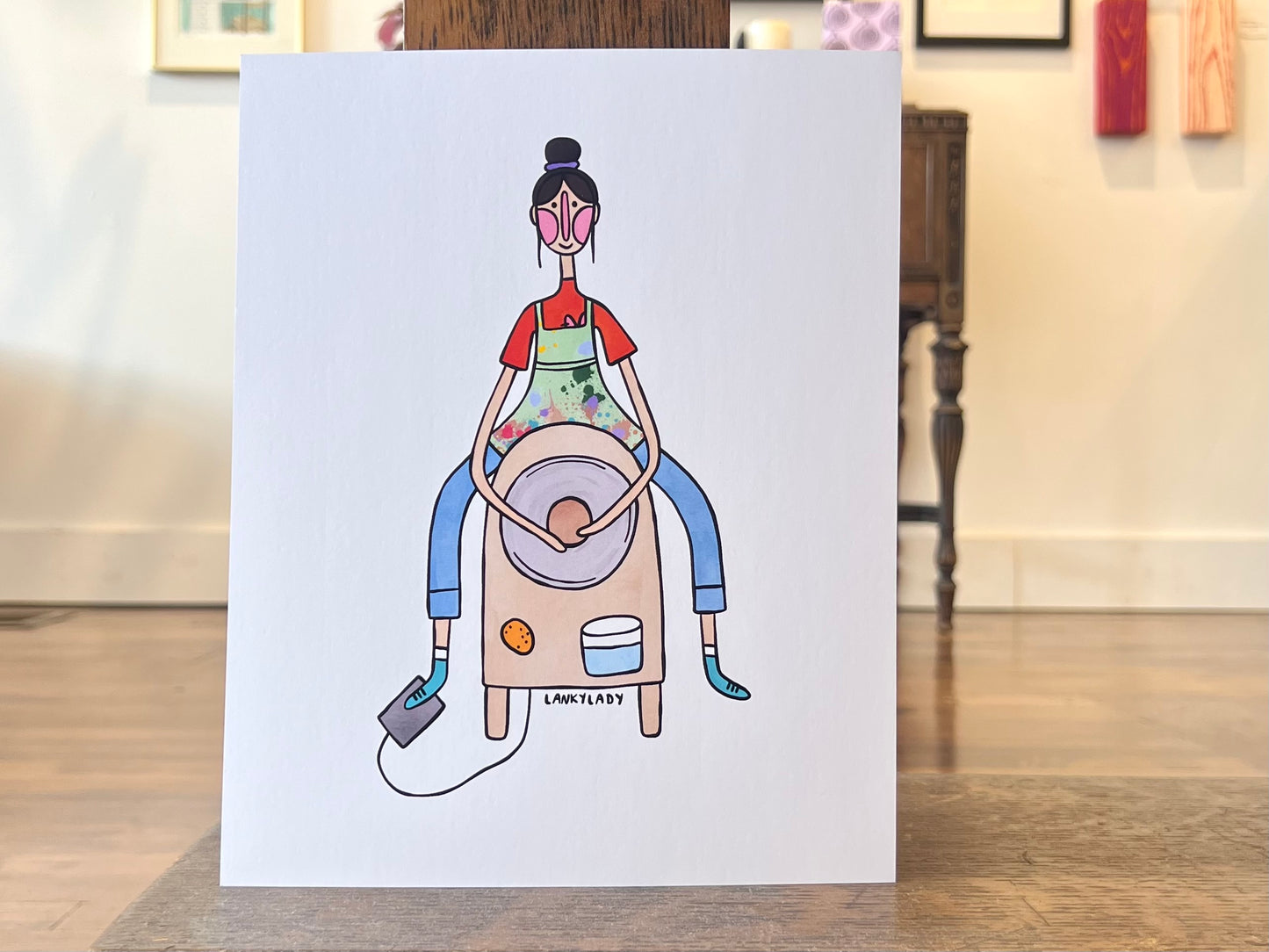 "Pottery Wheel" - Print