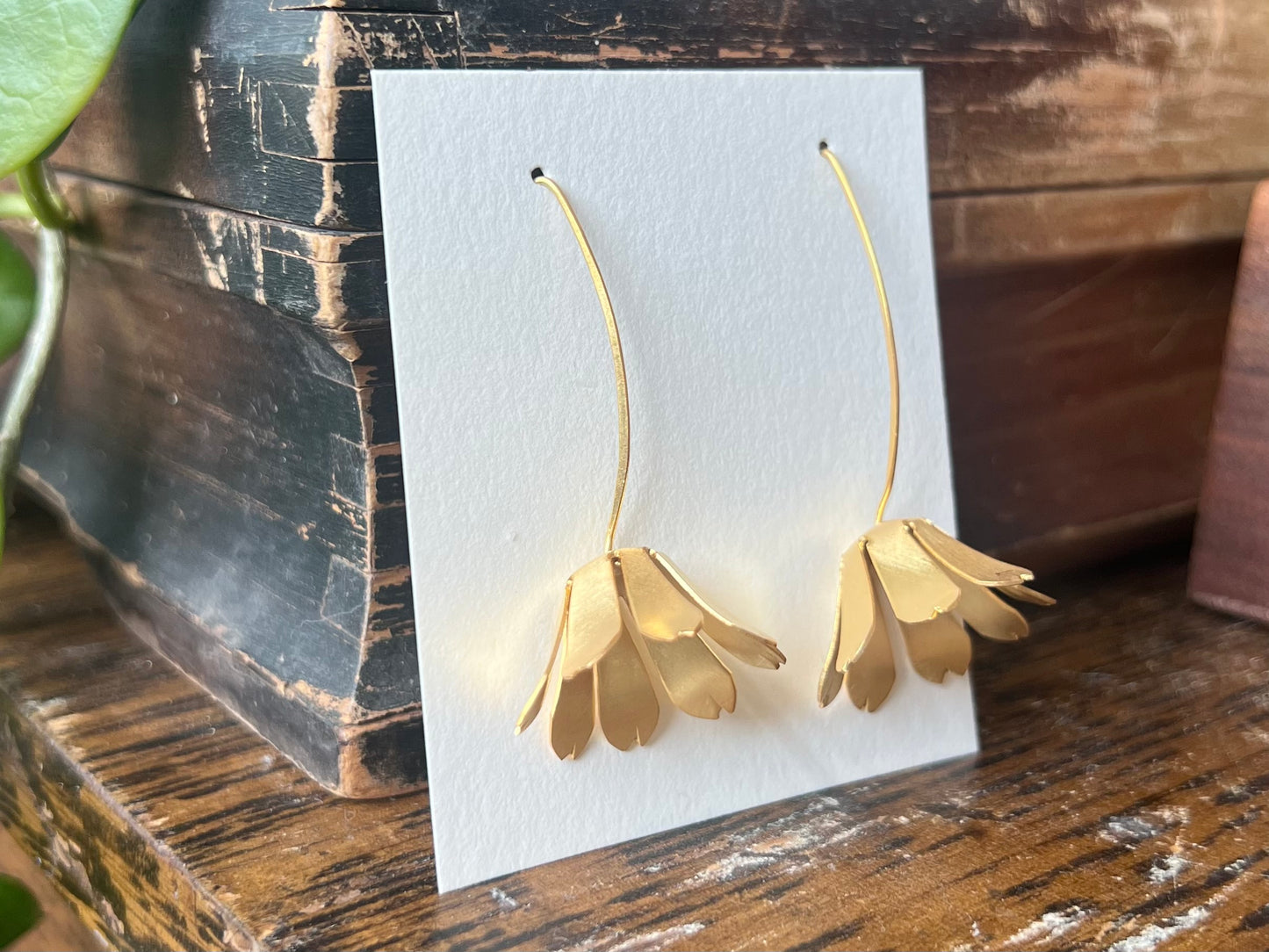 Single Chicory Bloom Earrings