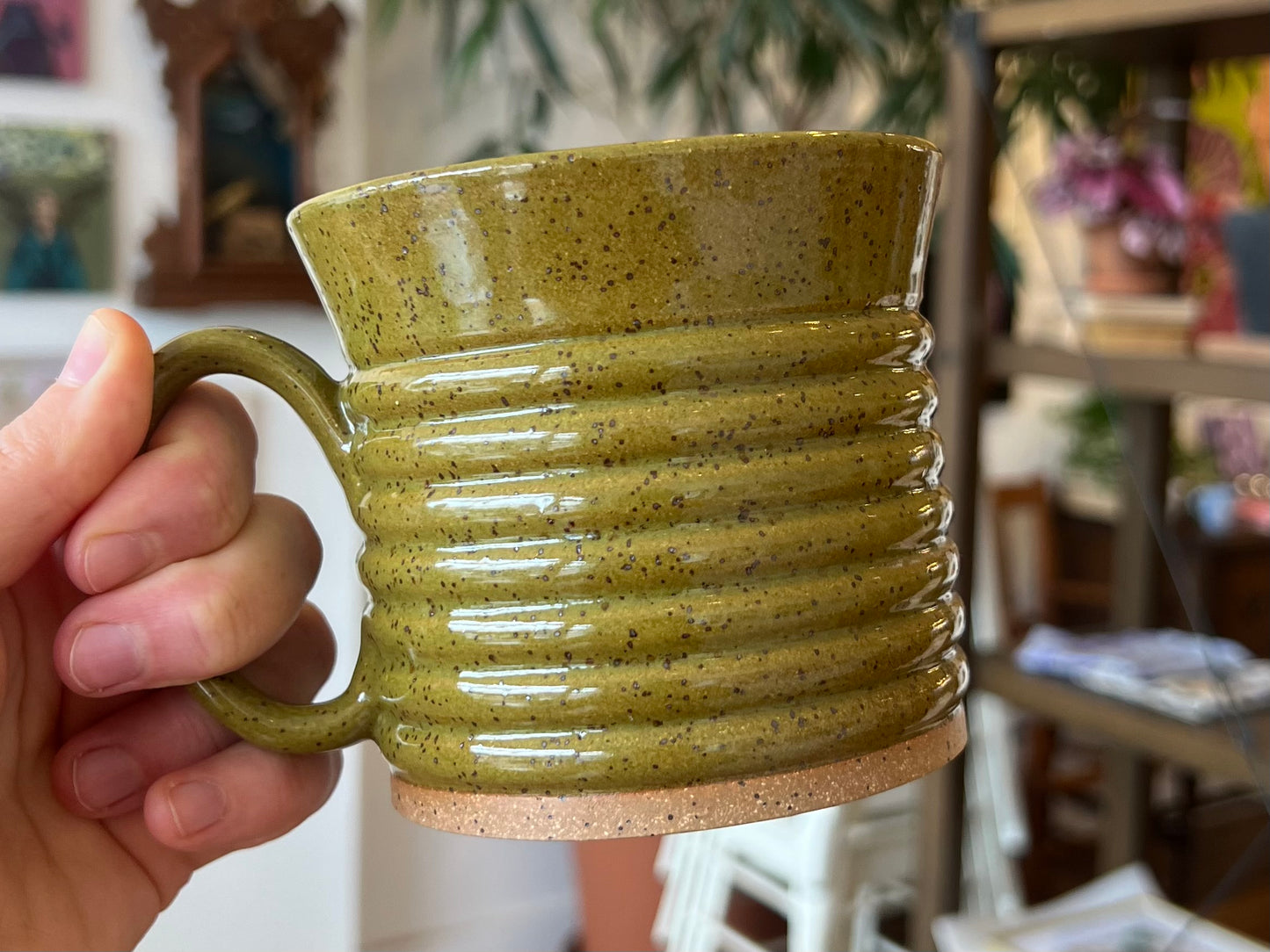 Textured Mug - Olive