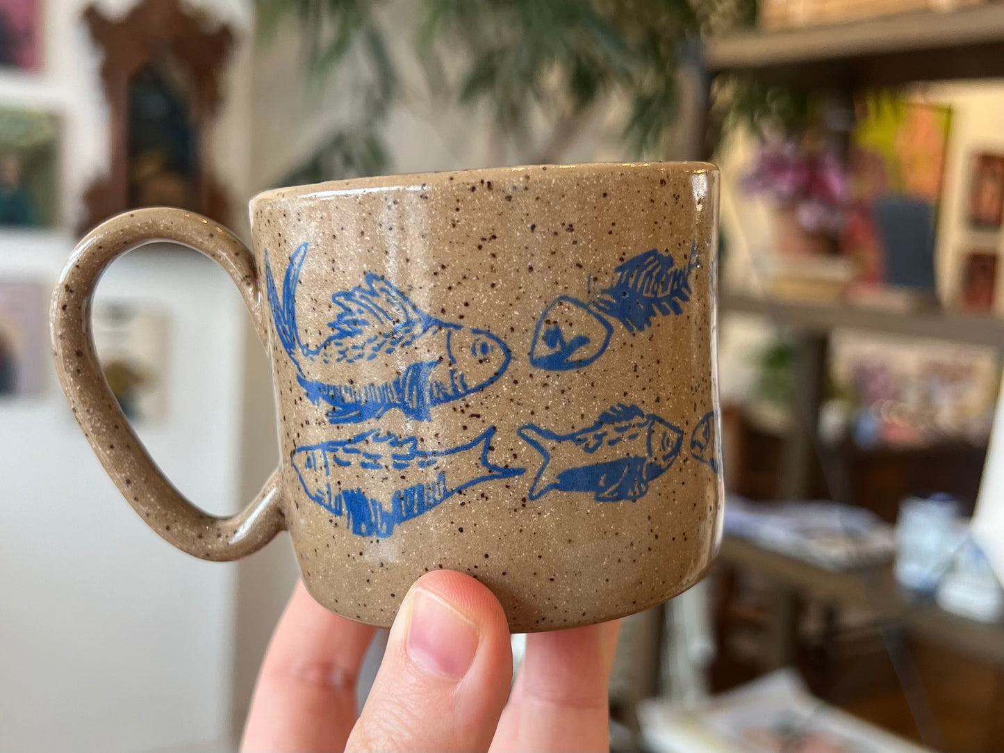 Fish Espresso Mug - Blue